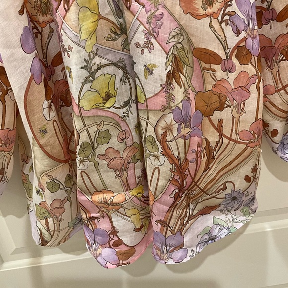 Zimmermann Blouse Linen Size 1 - Picture 4 of 6